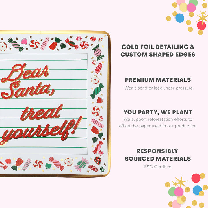 Santa Treats Dessert Plates (10 count)