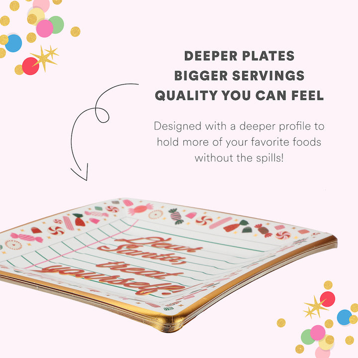 Santa Treats Dessert Plates (10 count)