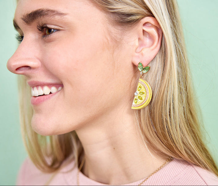 Lemon Slice Earrings