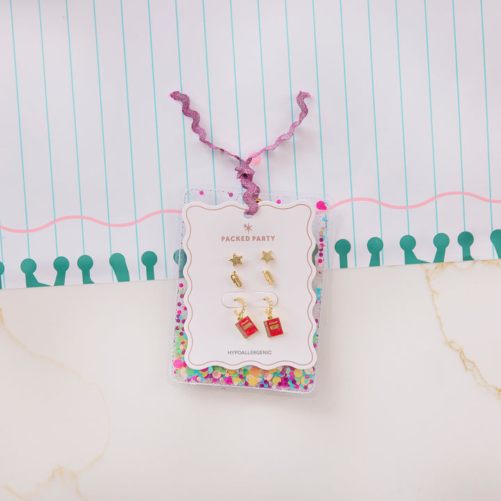 Back to School Icon Earring Set (3 Pack)