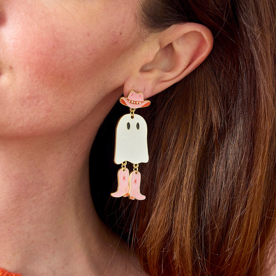 Packed Party Cow-Ghoul Earrings