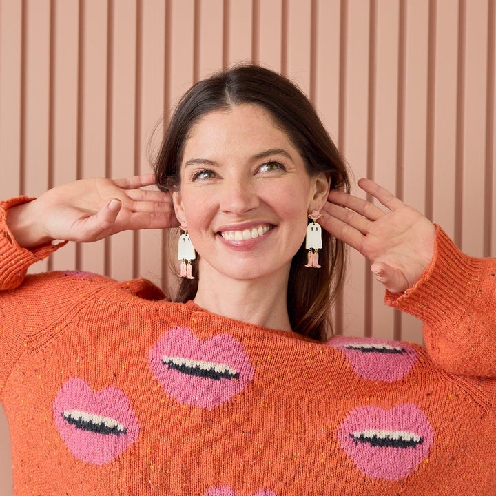 Packed Party Cow-Ghoul Earrings