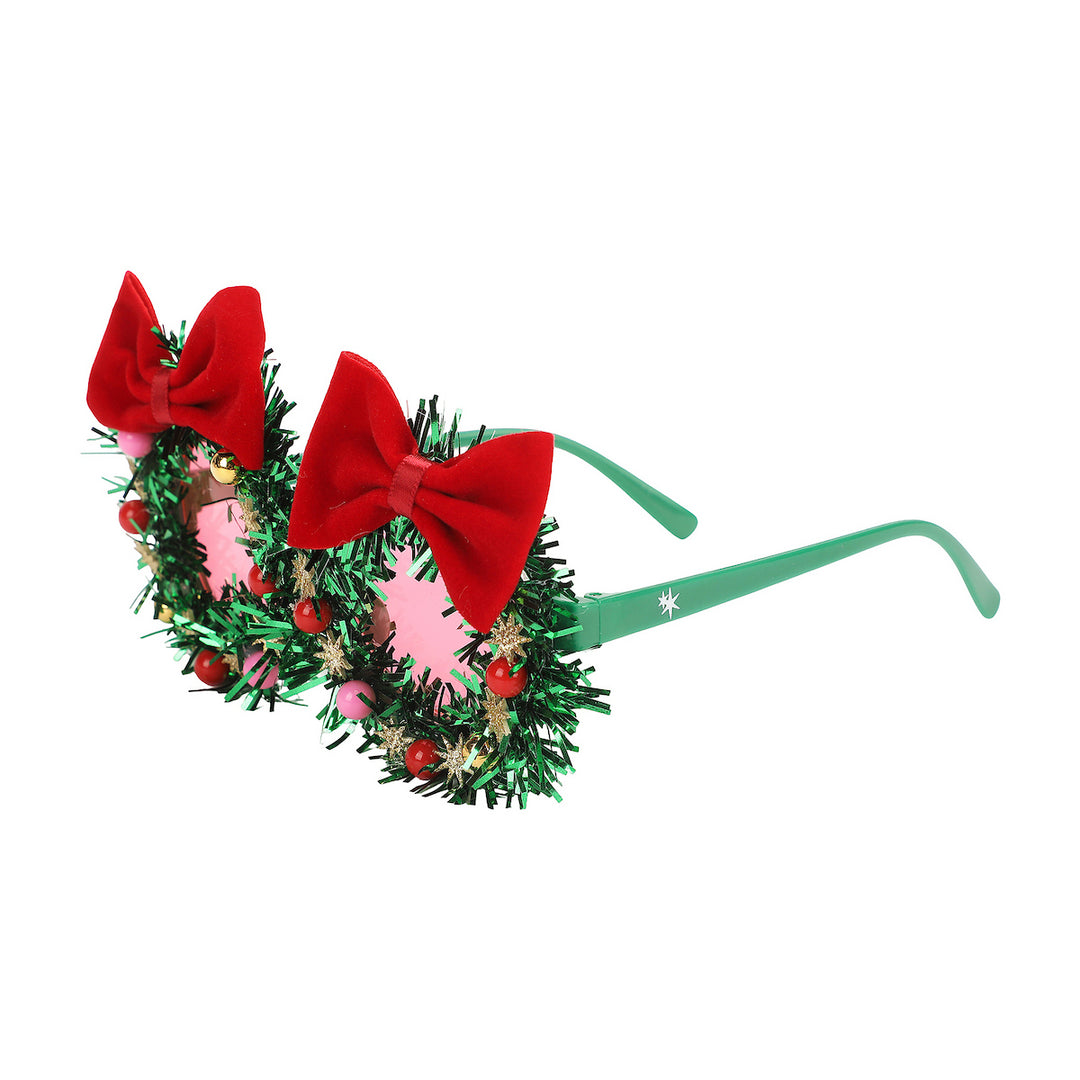 Fa La La Wreath Novelty Glasses