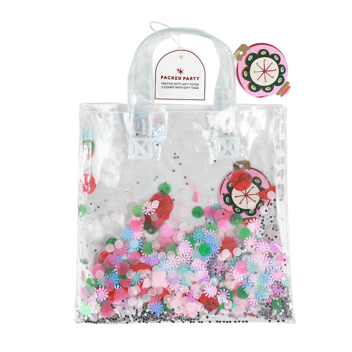 Festive Confetti-filled Christmas Gift Bag