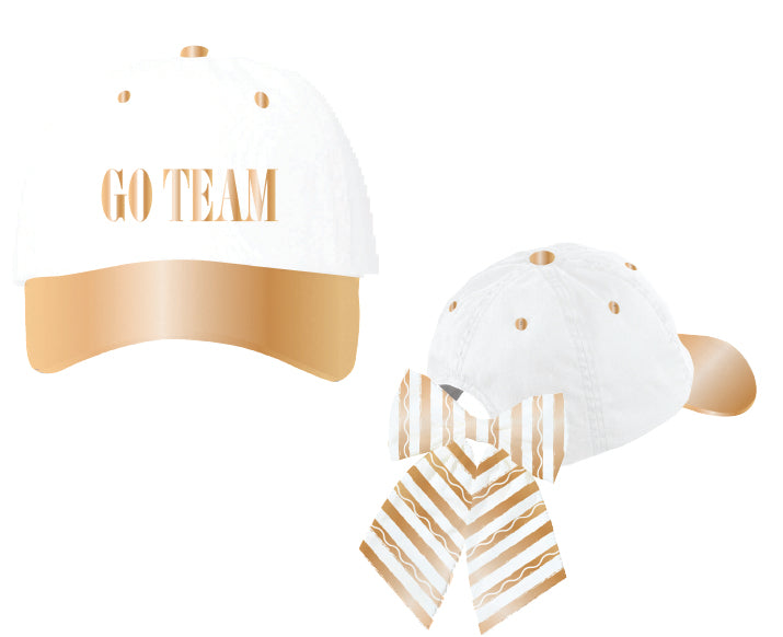 GO TEAM GOLD- BETTER WITH A BOW HAT