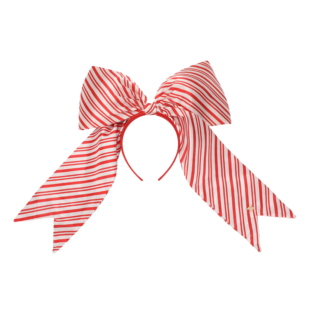 Sweet Stripes Jumbo Bow Headband