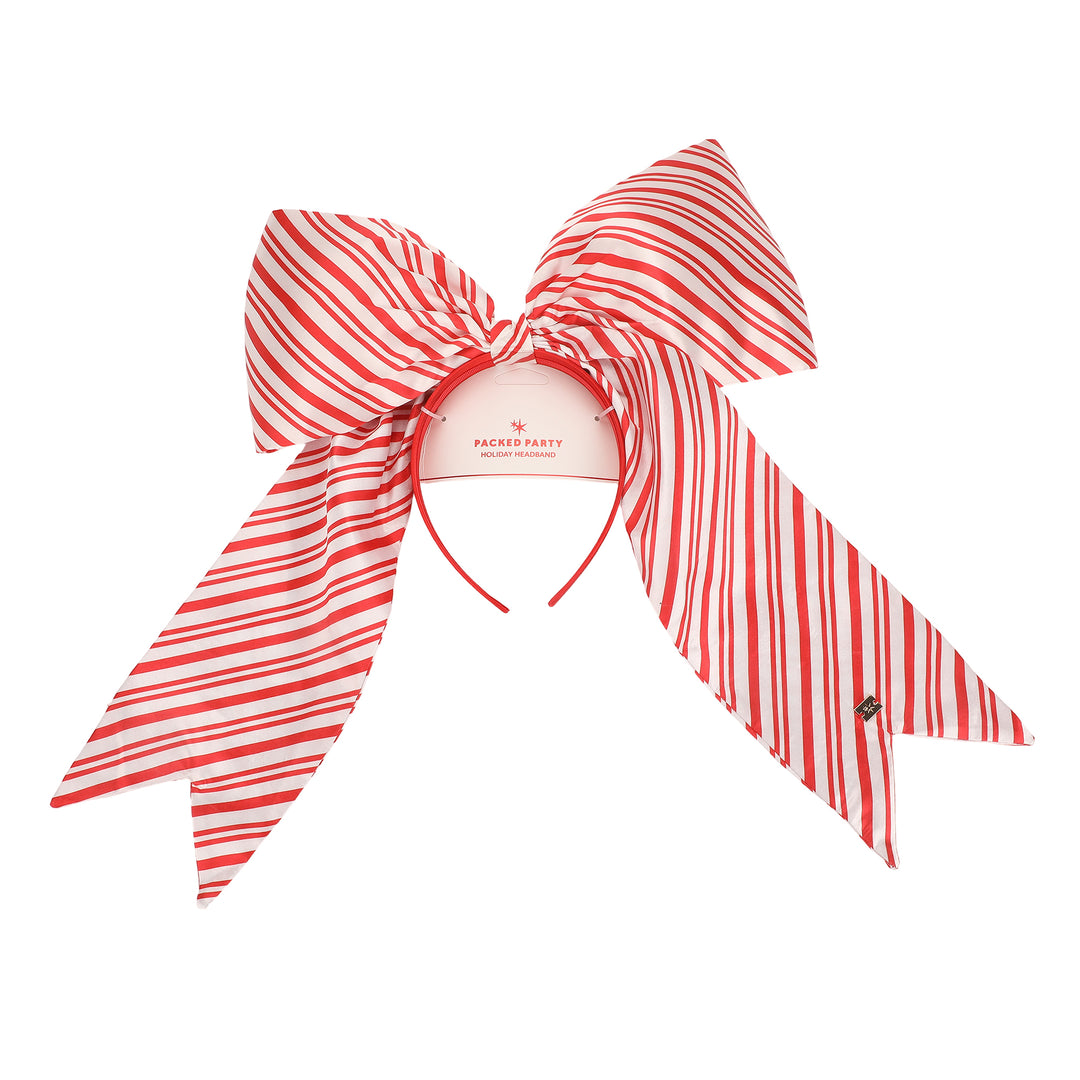 Sweet Stripes Jumbo Bow Headband