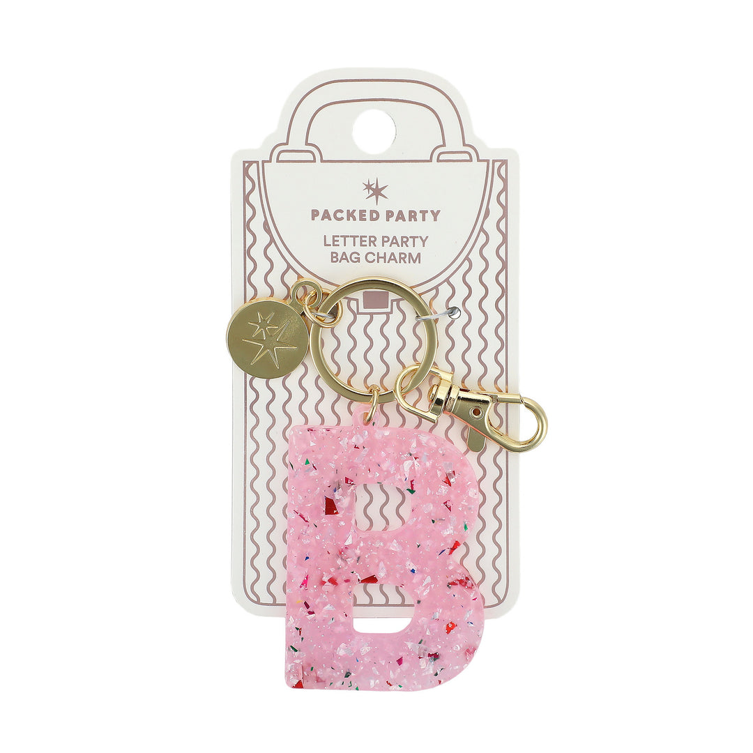 Monogram Letter Bag Charm &