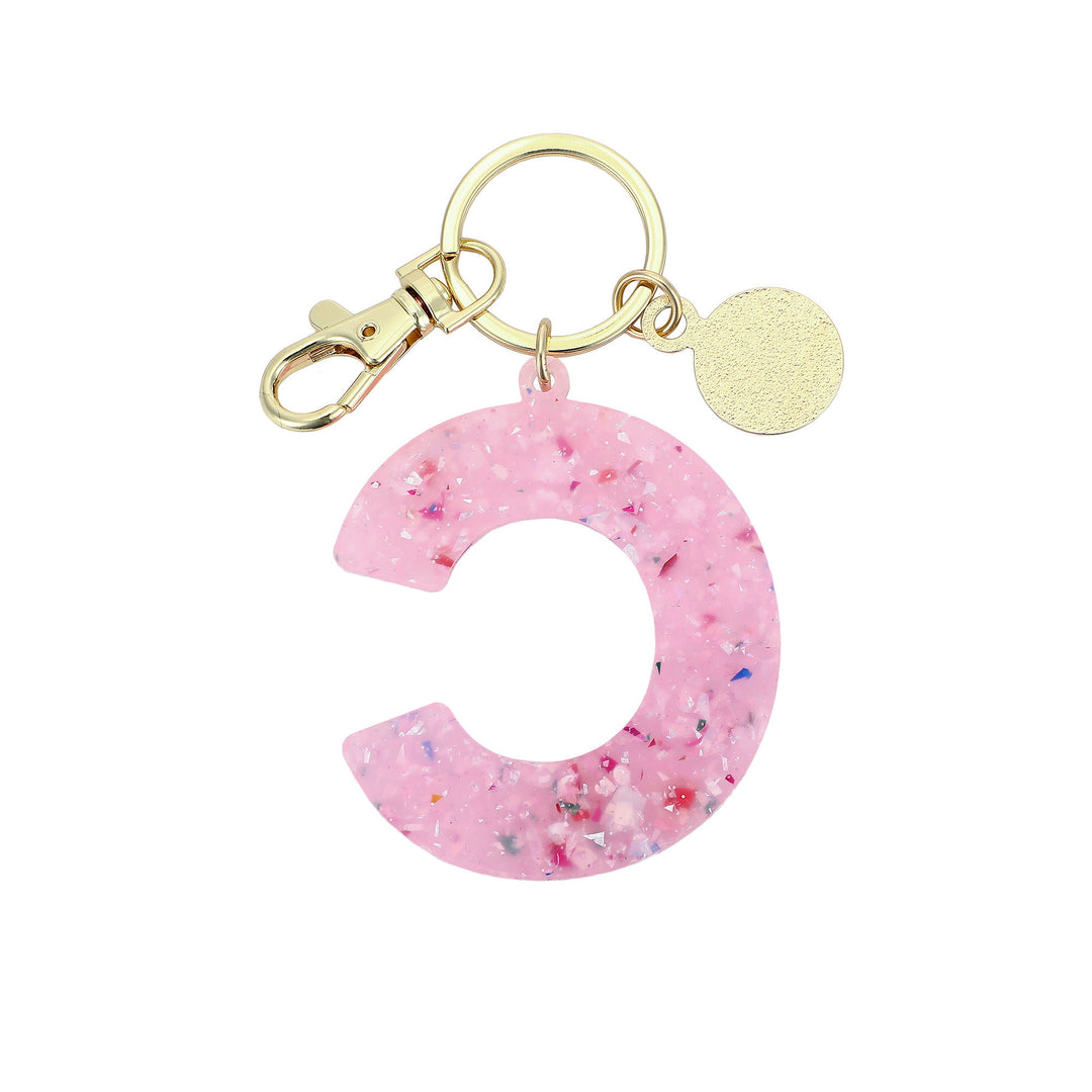 Monogram Letter Bag Charm &