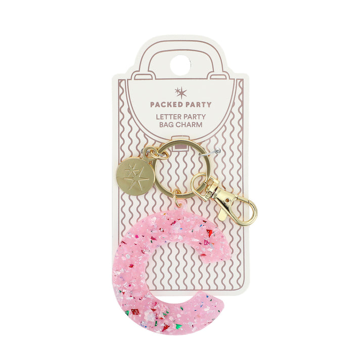 Monogram Letter Bag Charm &