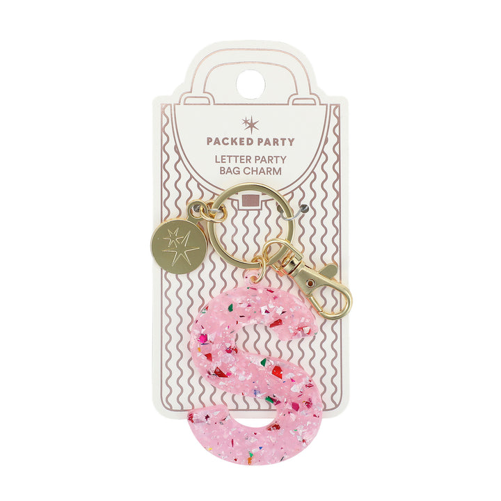 Monogram Letter Bag Charm &