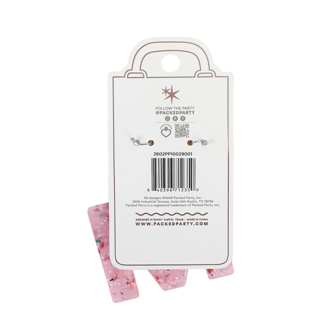 Packed Party Monogram Letter M Bag Charm, Pink