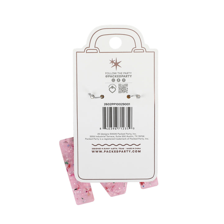 Packed Party Monogram Letter M Bag Charm, Pink