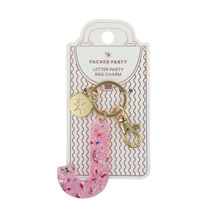 Monogram Letter Bag Charm &