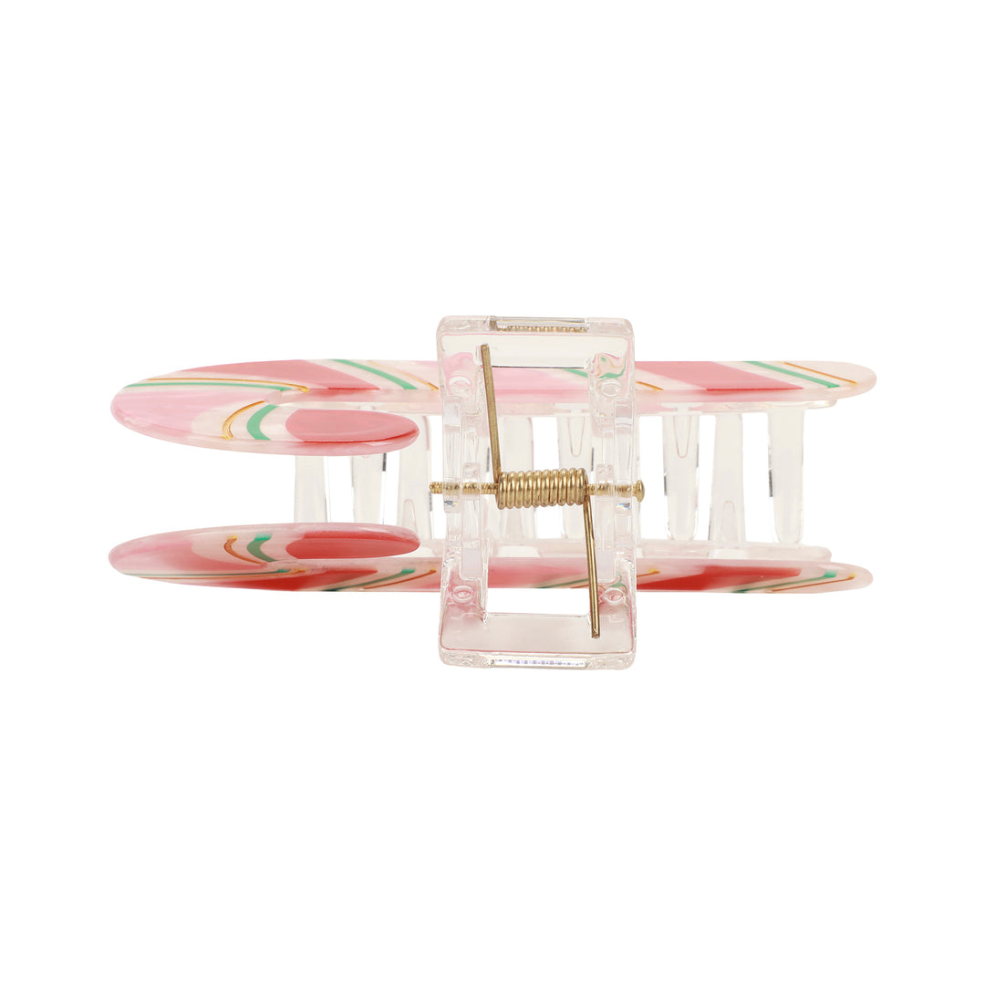 Candy Cane Hair Claw Clip
