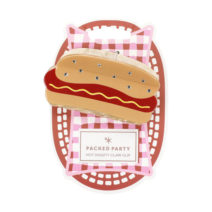 Hot Dog Hair Claw Clip