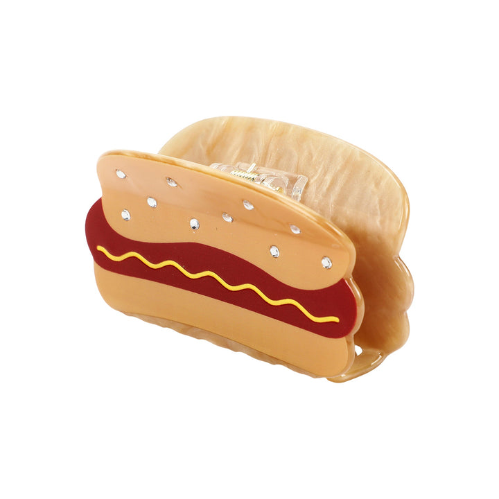 Hot Dog Hair Claw Clip