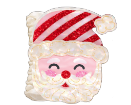 Packed Party Santa Claw Clip, Multicolor Festive Hair Clip