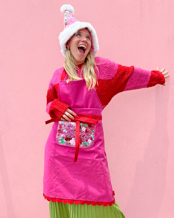 Pretty in Pink Confetti Apron
