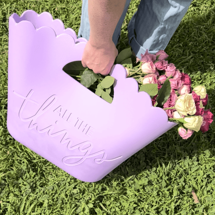 Shell-ebrate All The Things Lavender Jelly Tote