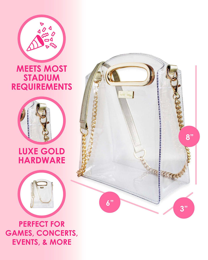 Clear Cooper Crossbody Bag (Stadium Approved)