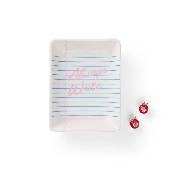 Always Write Trinket Tray and Earring Set