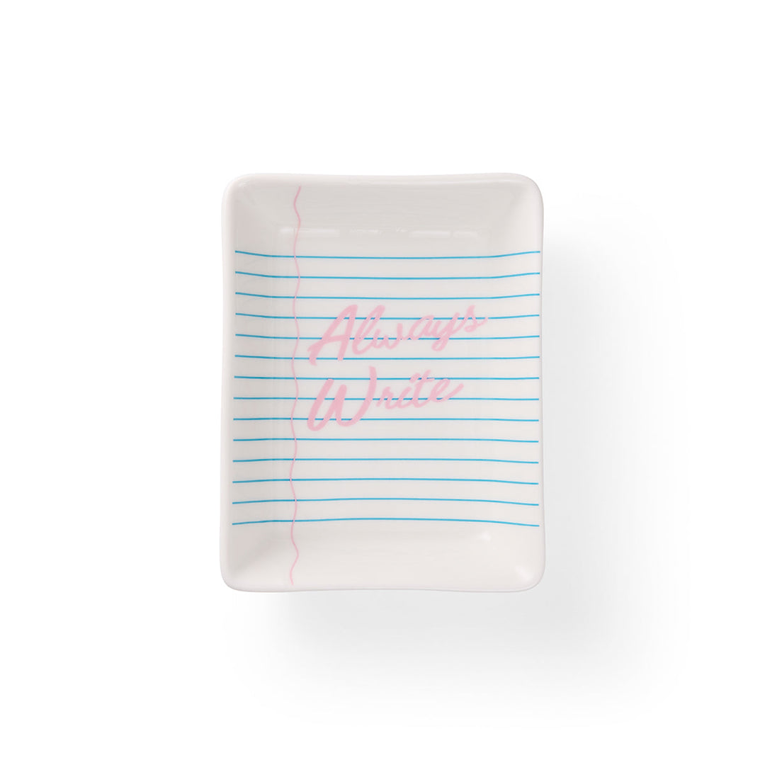 Always Write Trinket Tray and Earring Set