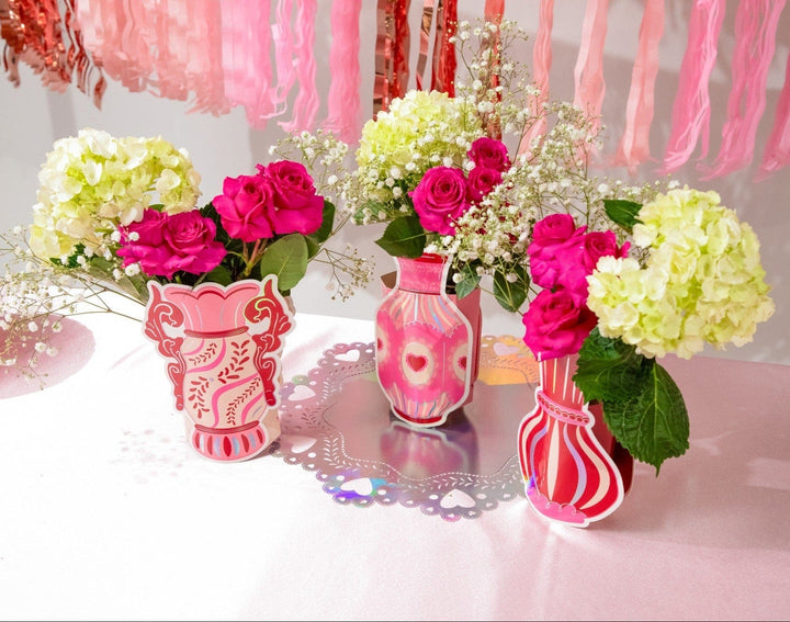 Fine China Pop-Up Vase Slip Covers (set of 3)