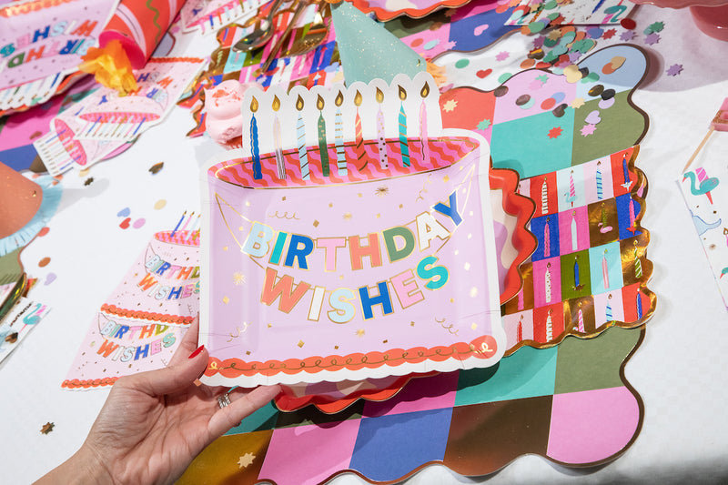 MAKE A WISH CAKE 8 IN DESSERT PLATE