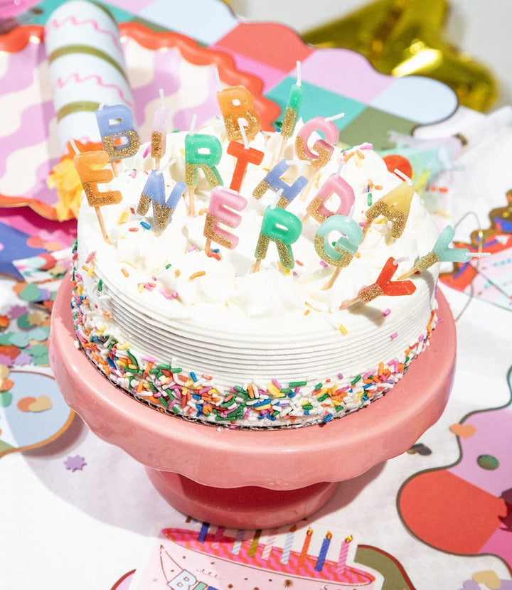 Big Birthday Energy Glitter Birthday Candles Set