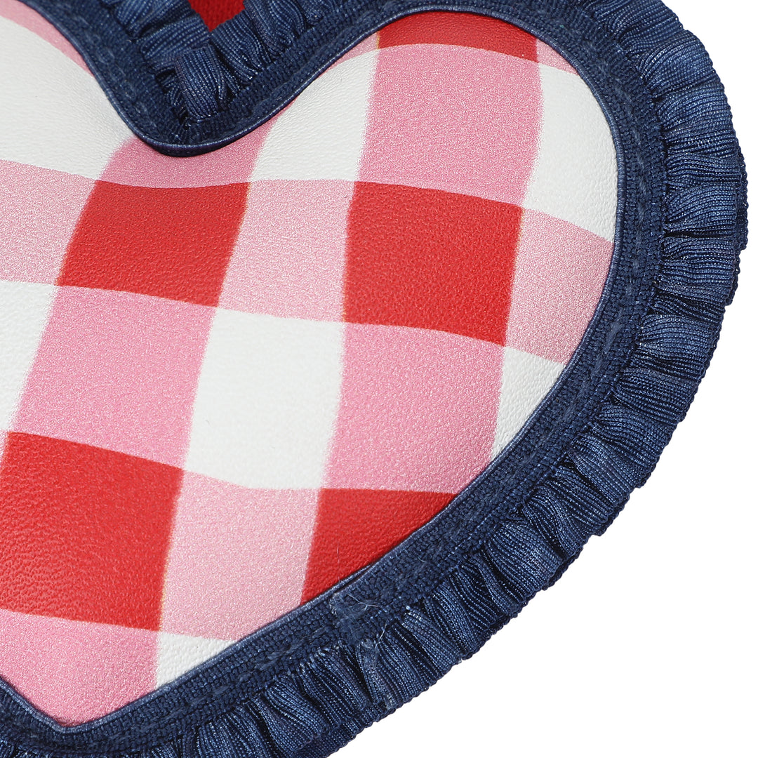Picnic Perfect Gingham Heart Bag Charm