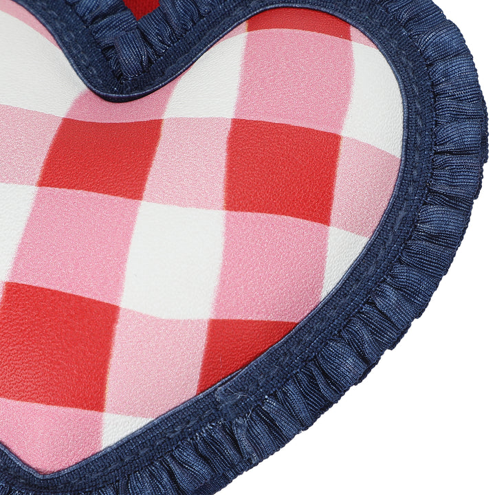 Picnic Perfect Gingham Heart Bag Charm