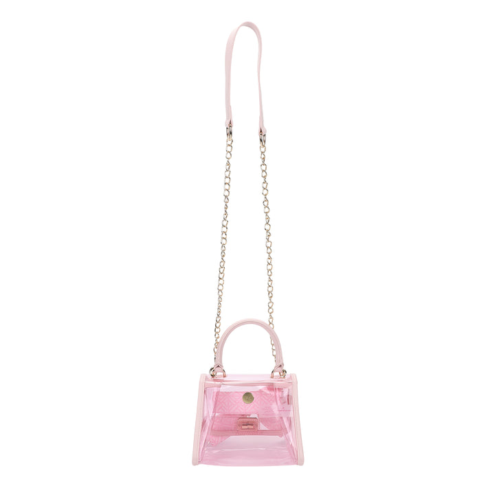 The Perfect Bow Clear Vinyl Bag (pink)