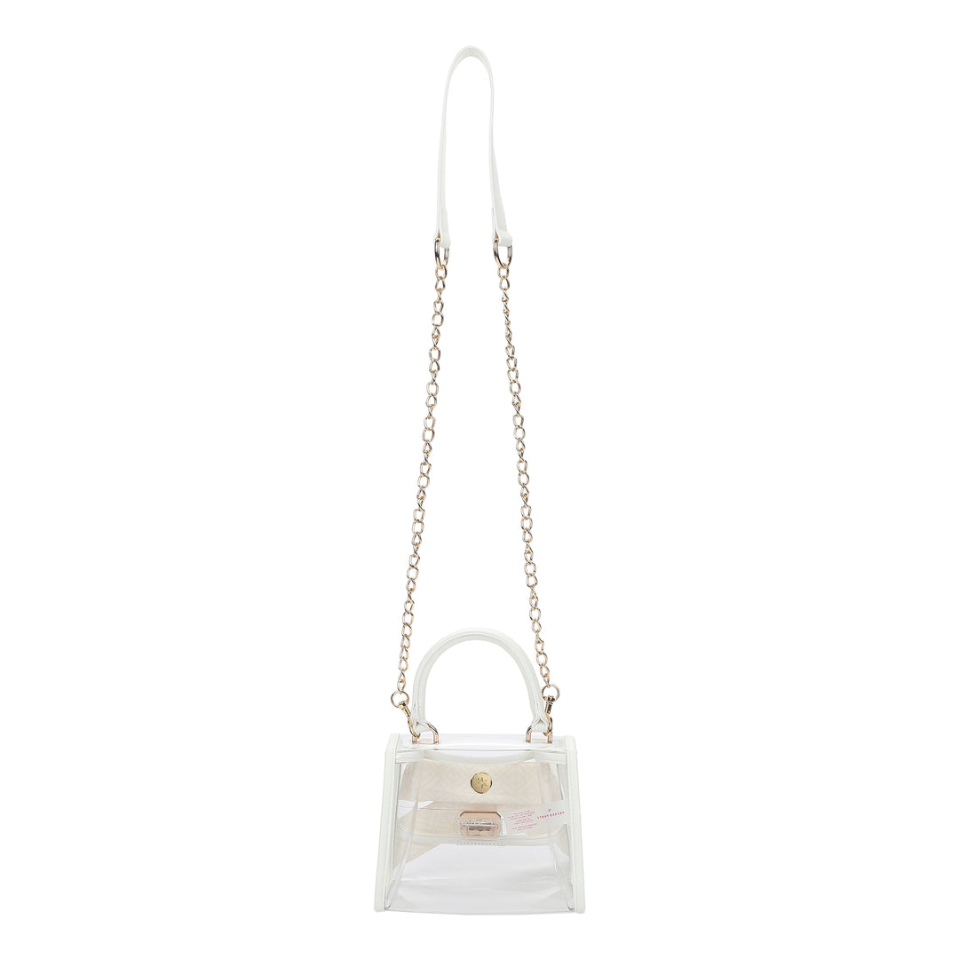 The Perfect Bow Clear Vinyl Bag (white)
