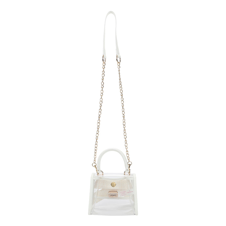 The Perfect Bow Clear Vinyl Bag (white)