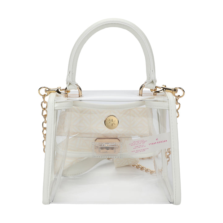 The Perfect Bow Clear Vinyl Bag (white)