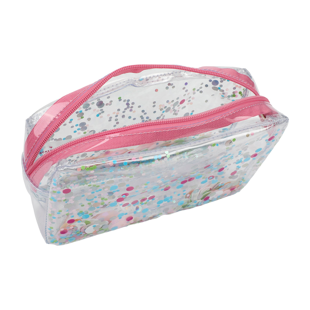 Clear Vinyl Confetti Pouch