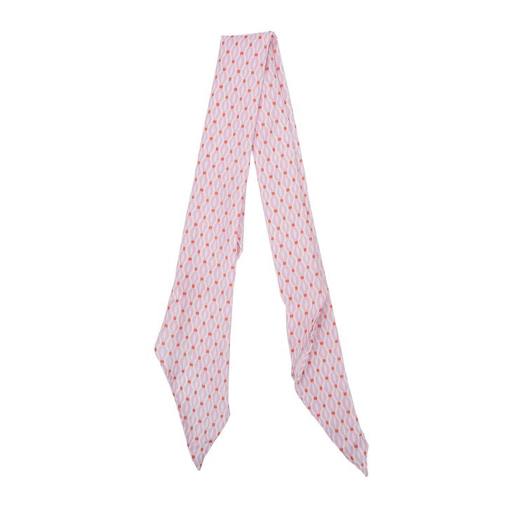 Geo Chic Pink Satin Anything Scarf