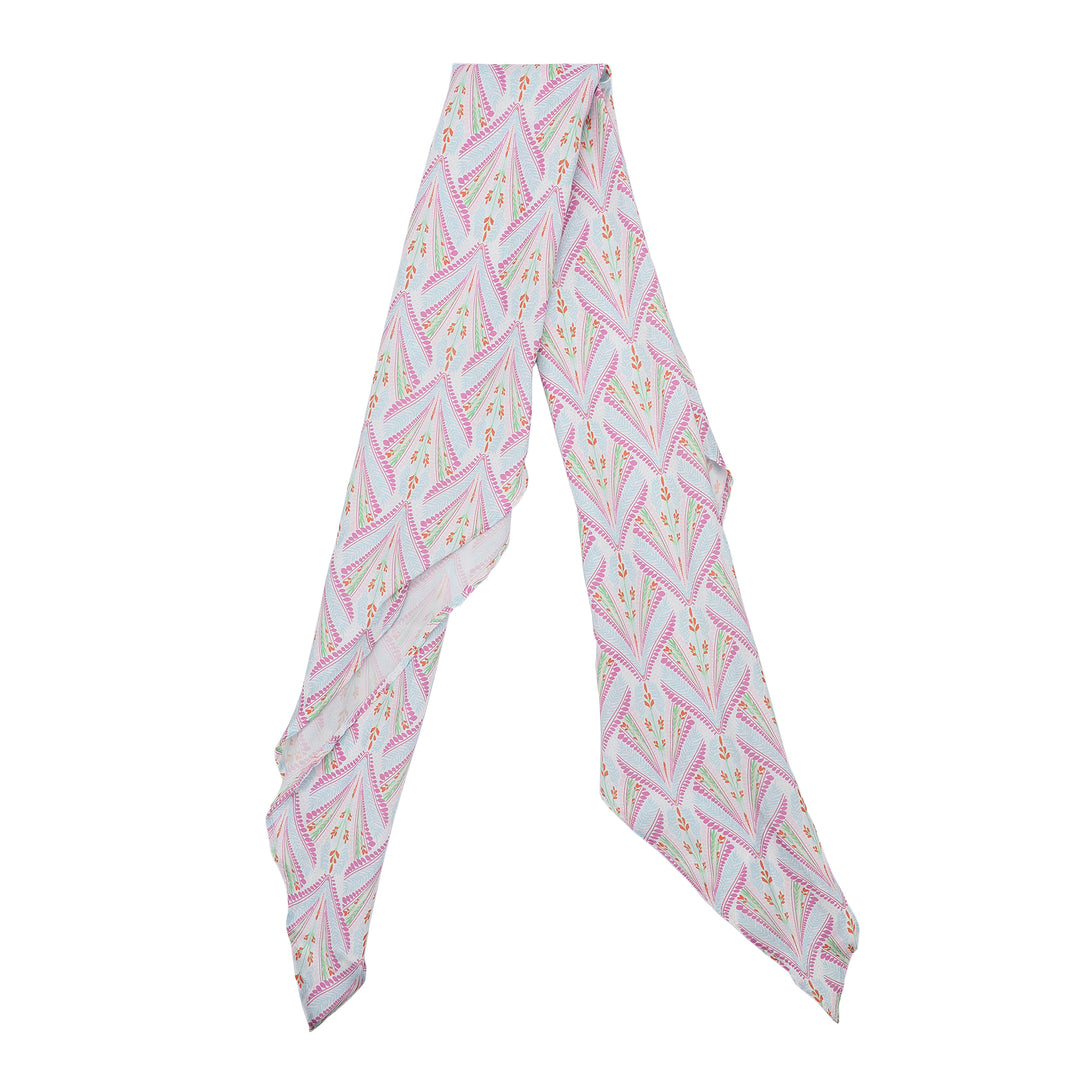 Petals &amp; Plumes Satin Anything Scarf