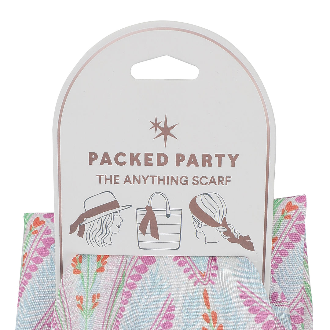 Petals &amp; Plumes Satin Anything Scarf