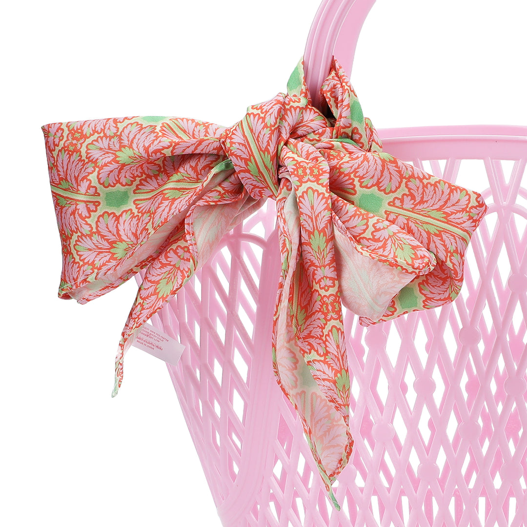 Pink Palm Satin Anything Scarf
