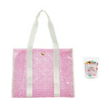 PINK TILE VINYL TOTE