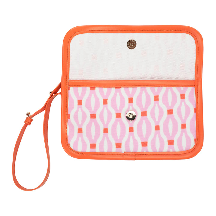Geo Chic Oversized Tote Bag with Wallet