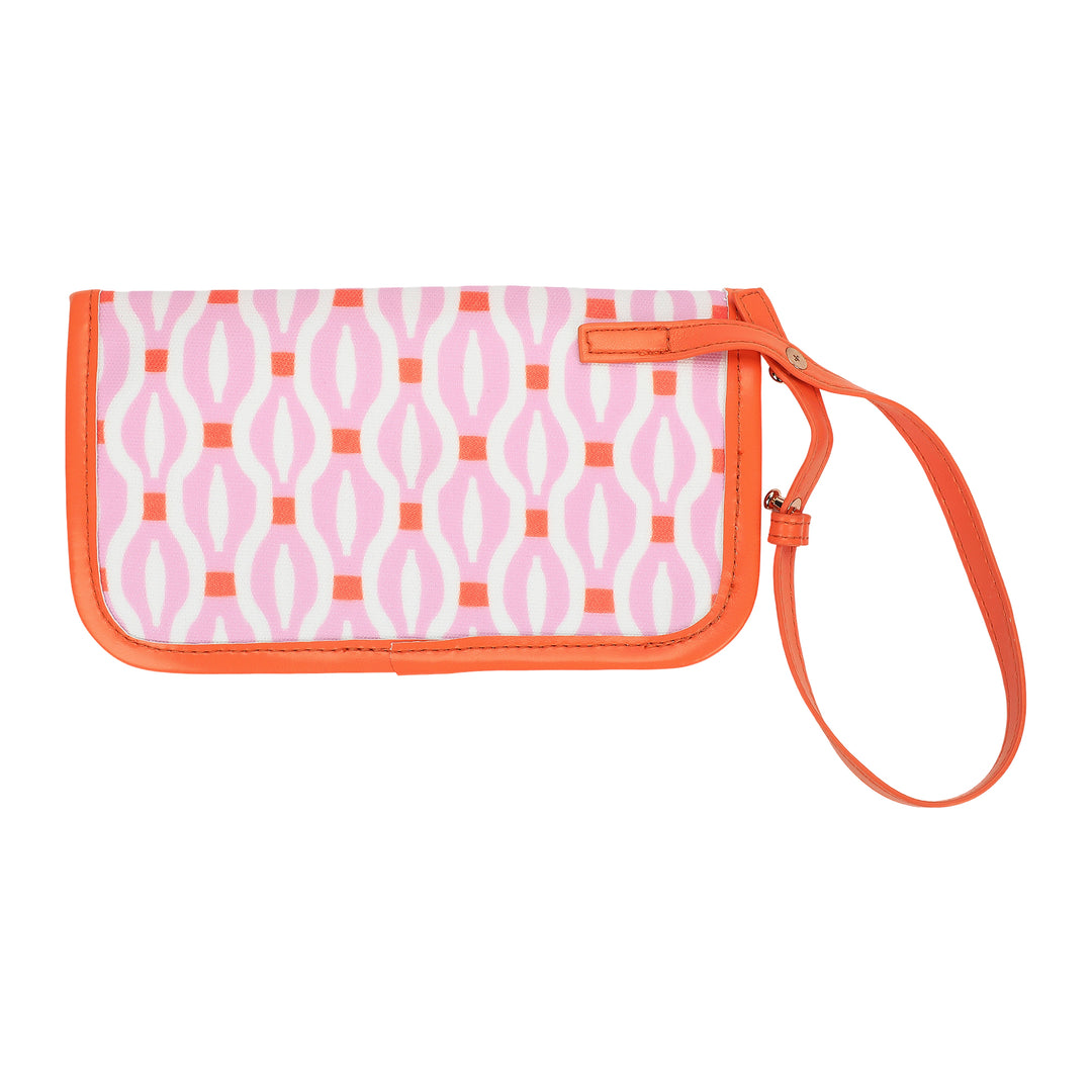 Geo Chic Oversized Tote Bag with Wallet