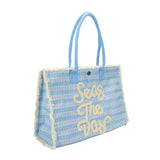 Seas The Day Canvas Tote Bag