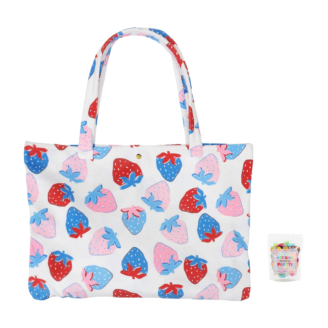 Red, White &amp; Berry 2-in-1 Towel Tote Bag