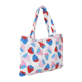 Red, White & Berry 2-in-1Towel Tote Bag