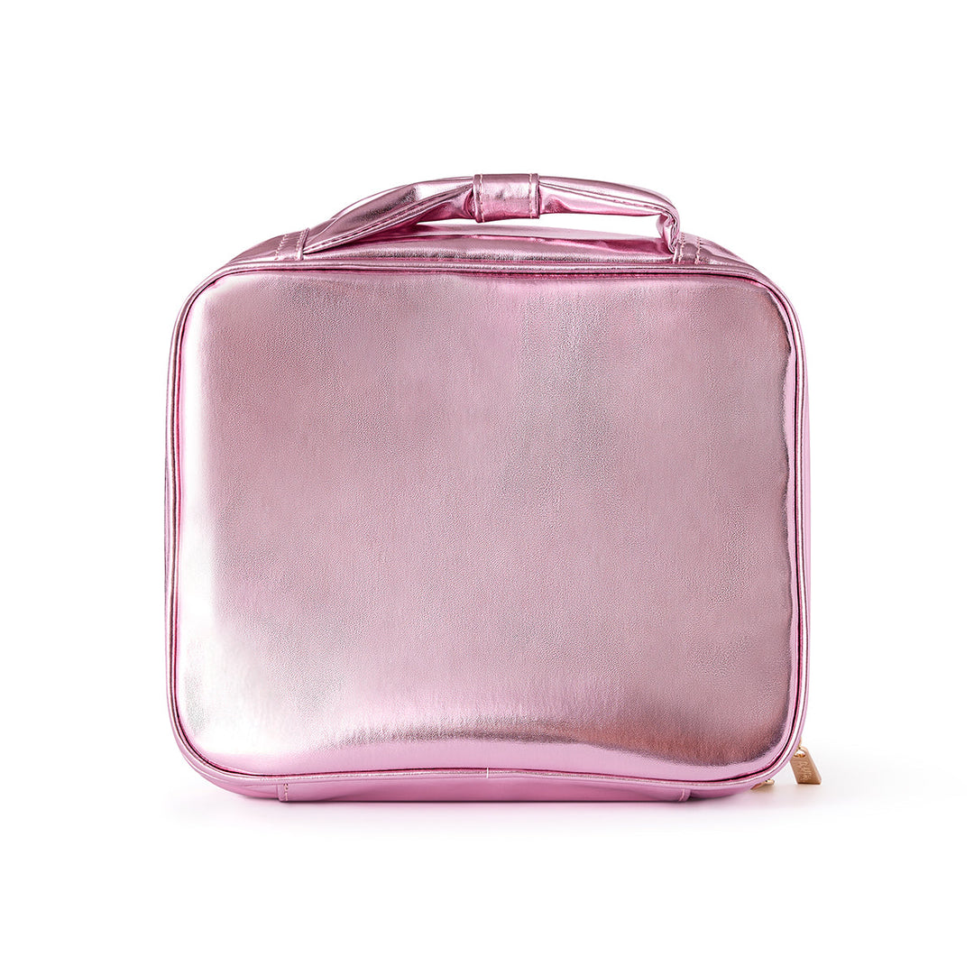Pink Bow Confetti Insulated Lunch Box with Anti-Microbial Lining