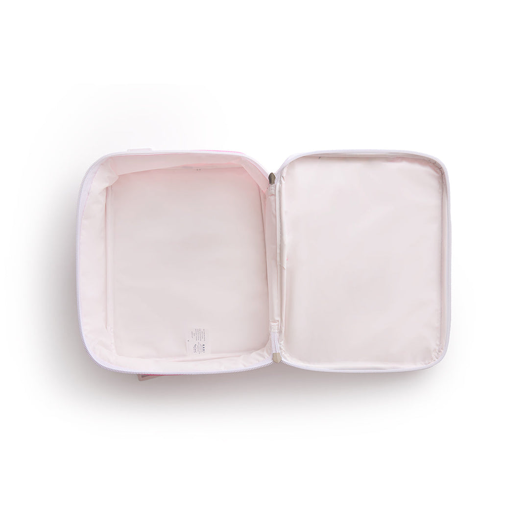 Pink Bow Confetti Insulated Lunch Box with Anti-Microbial Lining