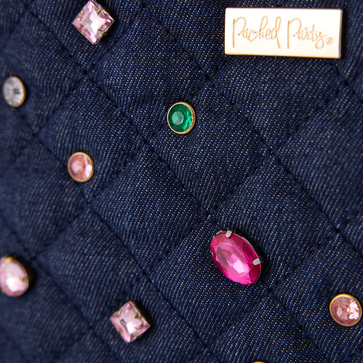 Packed Party Denim and Multi-color Gemstones Adult Lunchbox